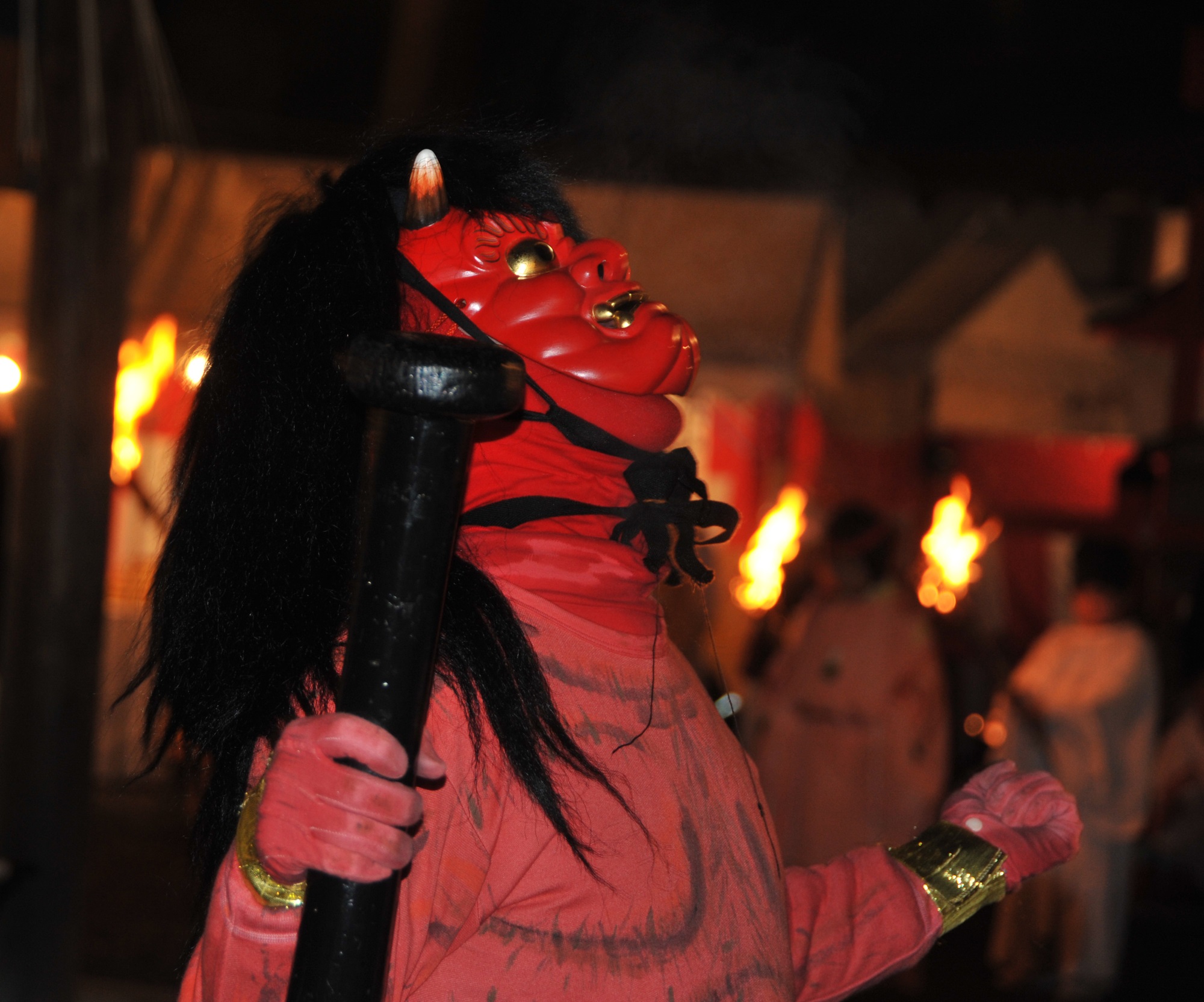 吉田神社　節分　赤鬼